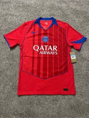 Nike Paris saint germain PSG 25/26 third Auth  Red jersey HM3198-680 Men's Sz M